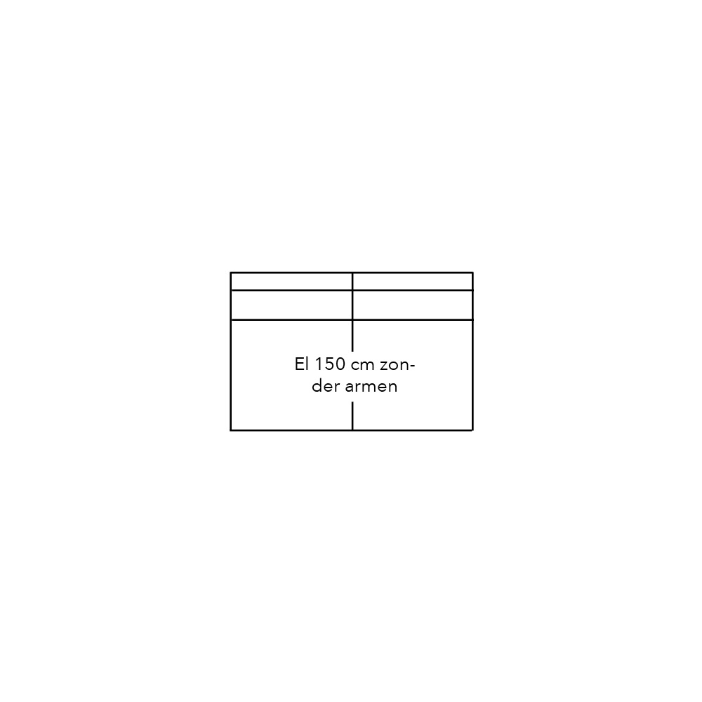 606023 - Element 150 zonder armen - stofgroep 1