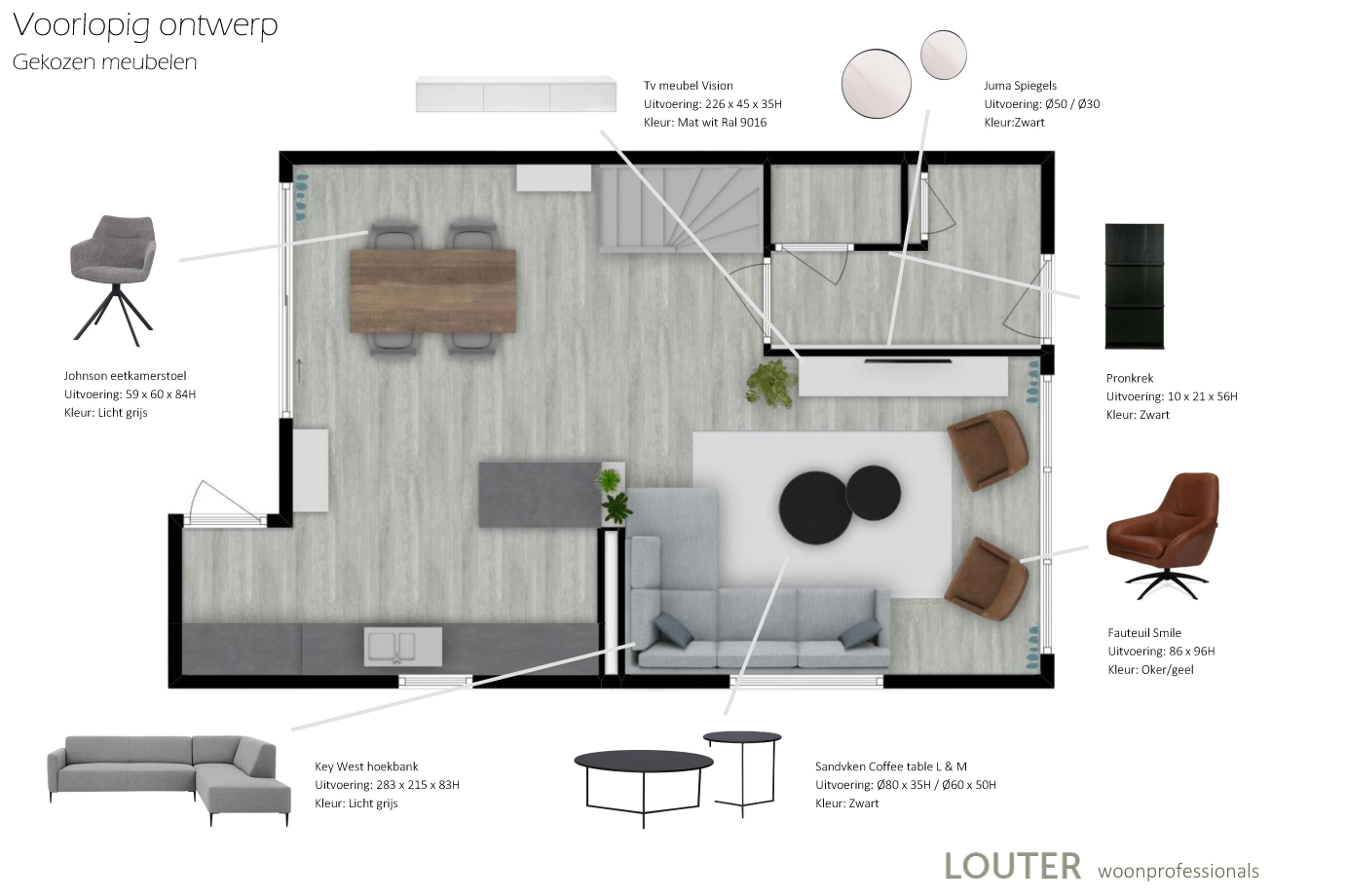 Project hoekwoning Louter Schoorl plattegrond